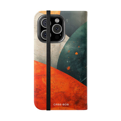 Sweeping Ember Bands - iPhone 16 Pro Case - Wallet