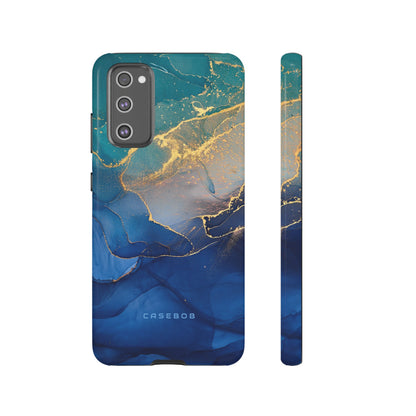 Blue Alcohol Ink - Protective Phone Case