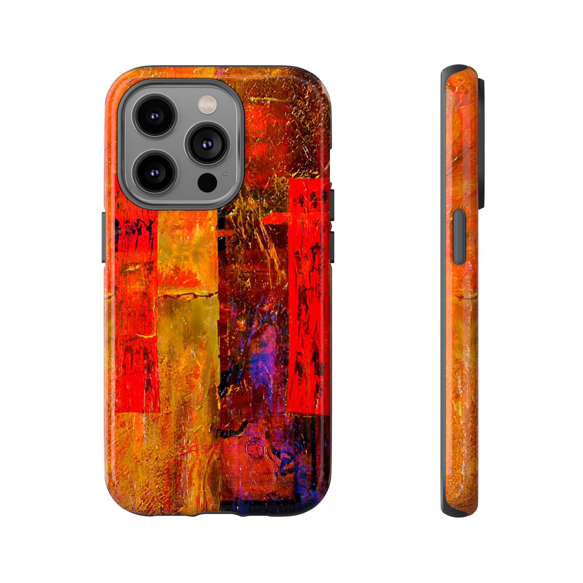 Red Oil Painting - Protective Phone Case