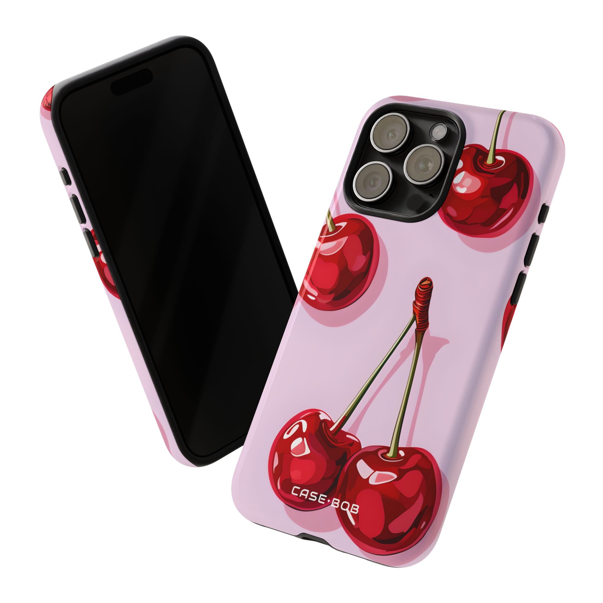 Glossy Cherry Burst iPhone 15 Pro Max Case - Tough