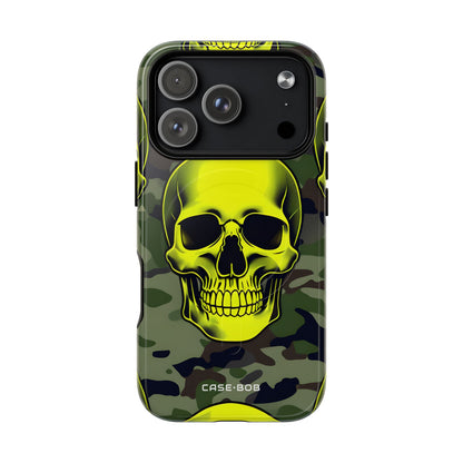 Neon Skull Camo iPhone 17 Pro Case - Tough+