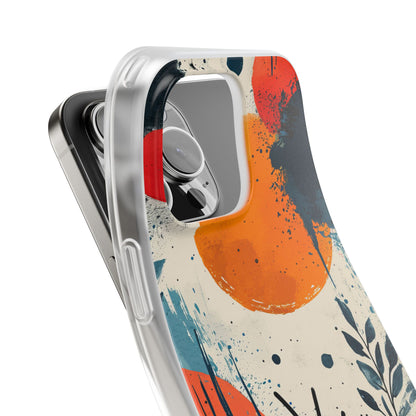 Orange Blue Splash - Flexi iPhone 16 Phone Case