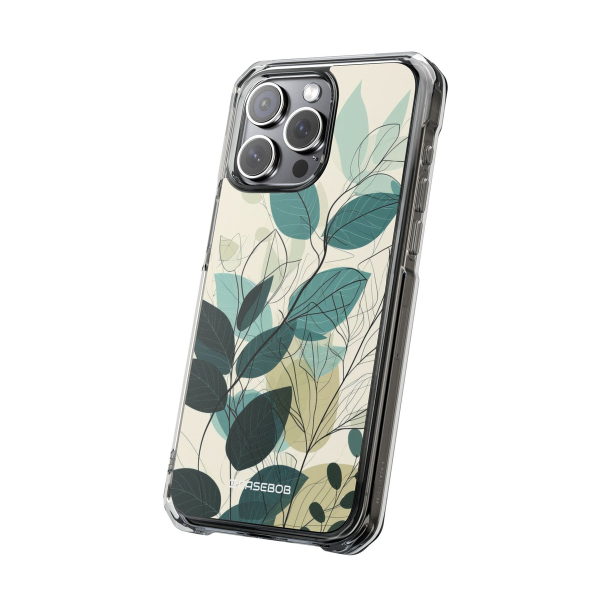 Teal Tranquility - Phone Case for iPhone (Clear Impact - Magnetic)