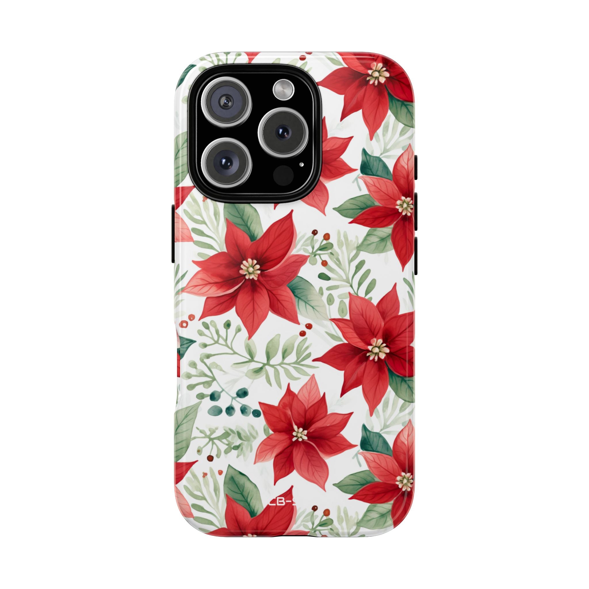 Poinsettias Bloom Bright - iPhone Case