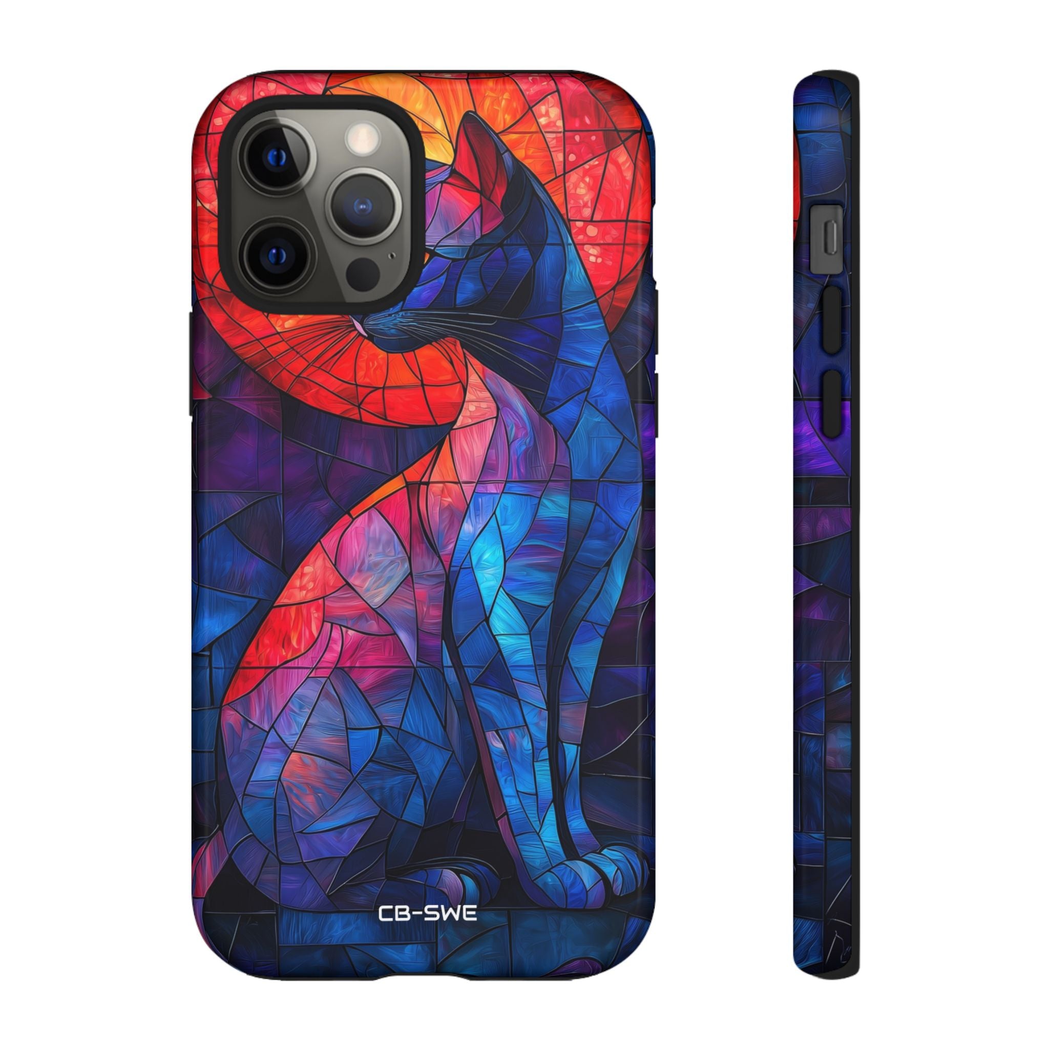 Cat Silhouettes Glow - iPhone Case