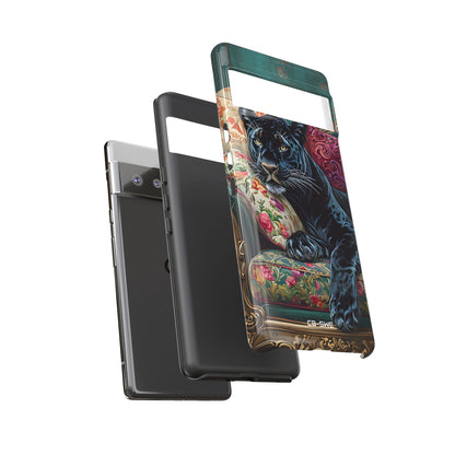 Panther on Vintage Chaise - Google Pixel Case