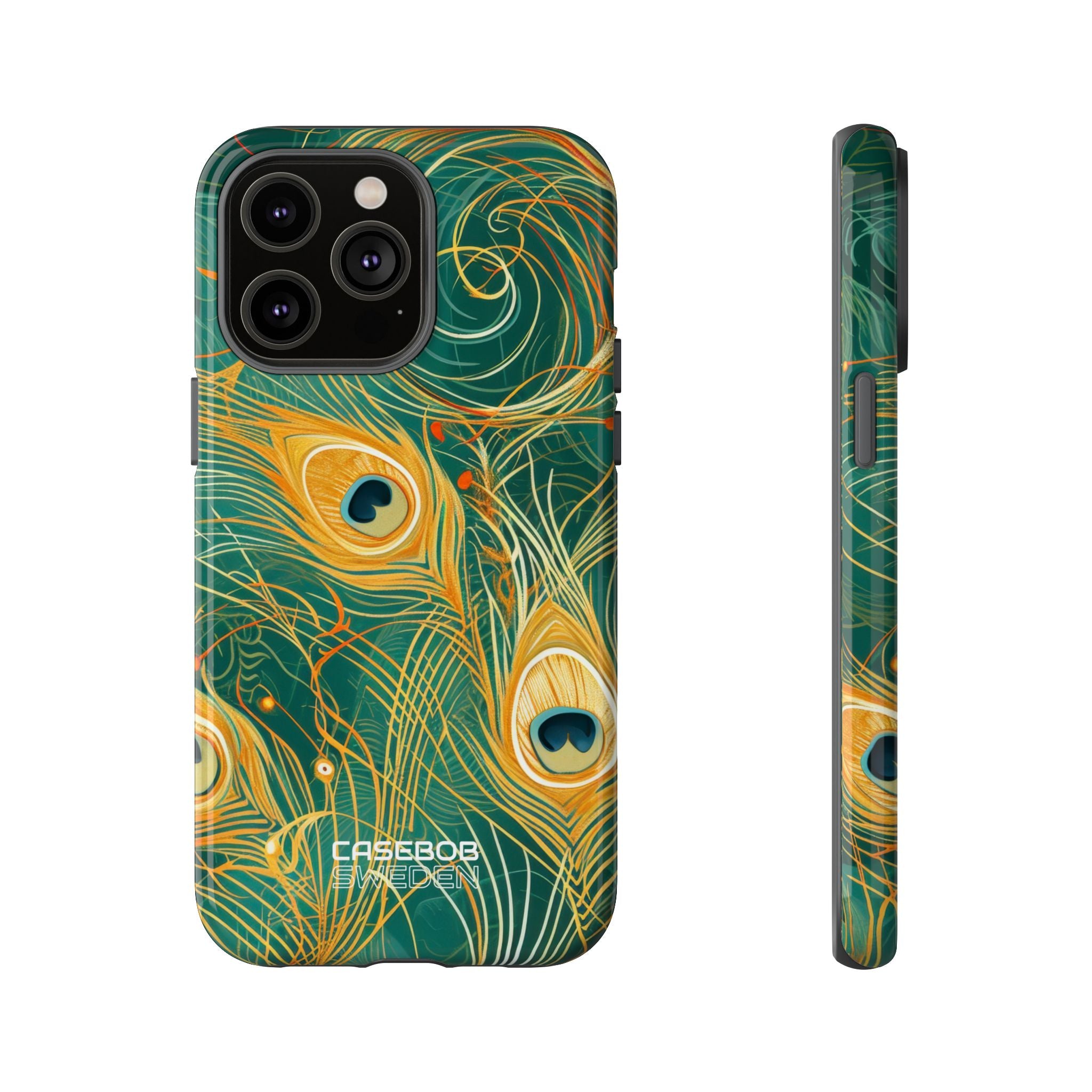 Vibrant Peacock Whirl iPhone 14 - Tough