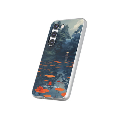 Tranquil Lotus Reflections Samsung S23 - Flexi Phone Case