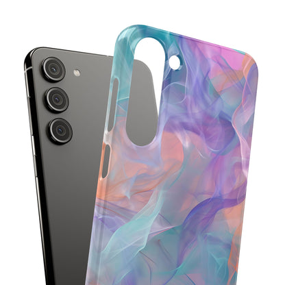 Dreamy Teal Flow - Slim Samsung S23 Phone Case