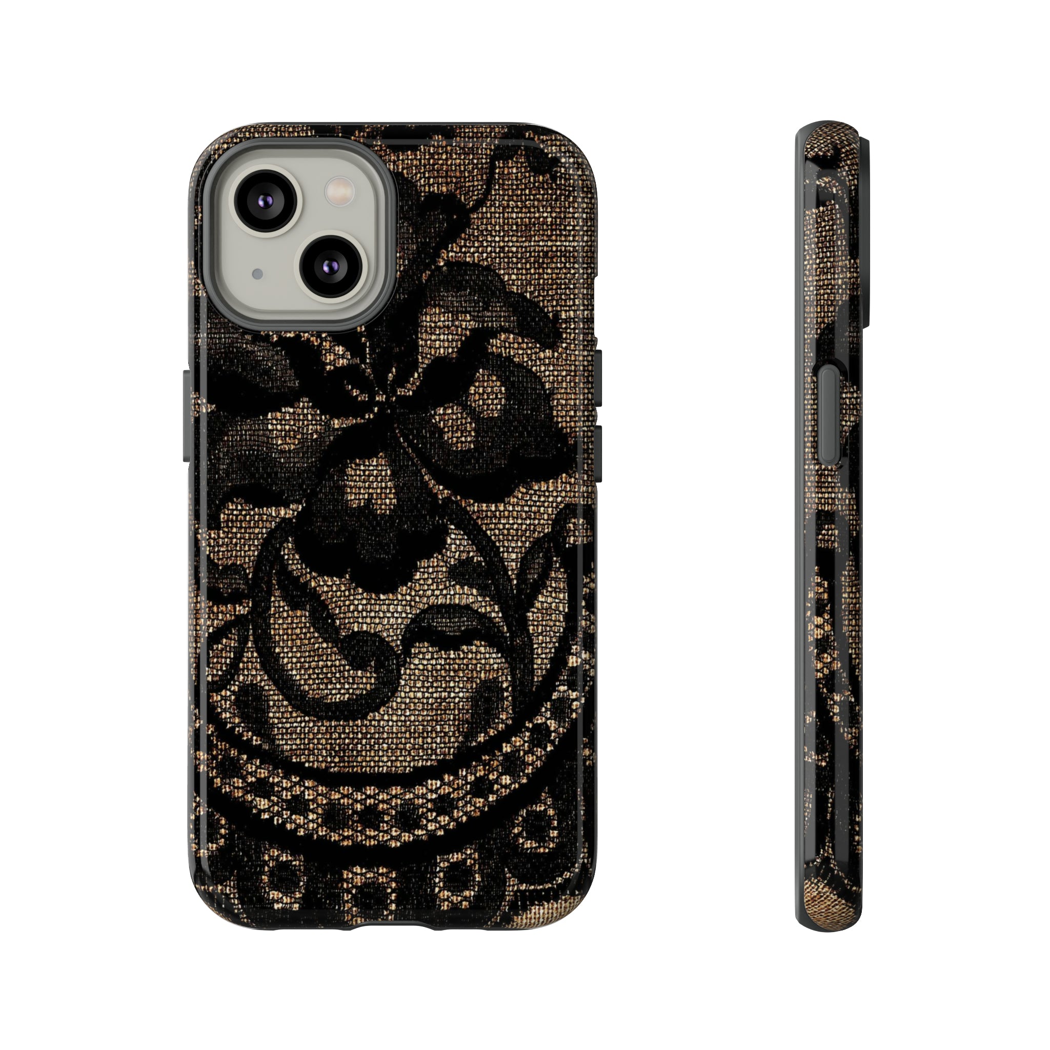 Broomrose Gothic Flower - Protective Phone Case