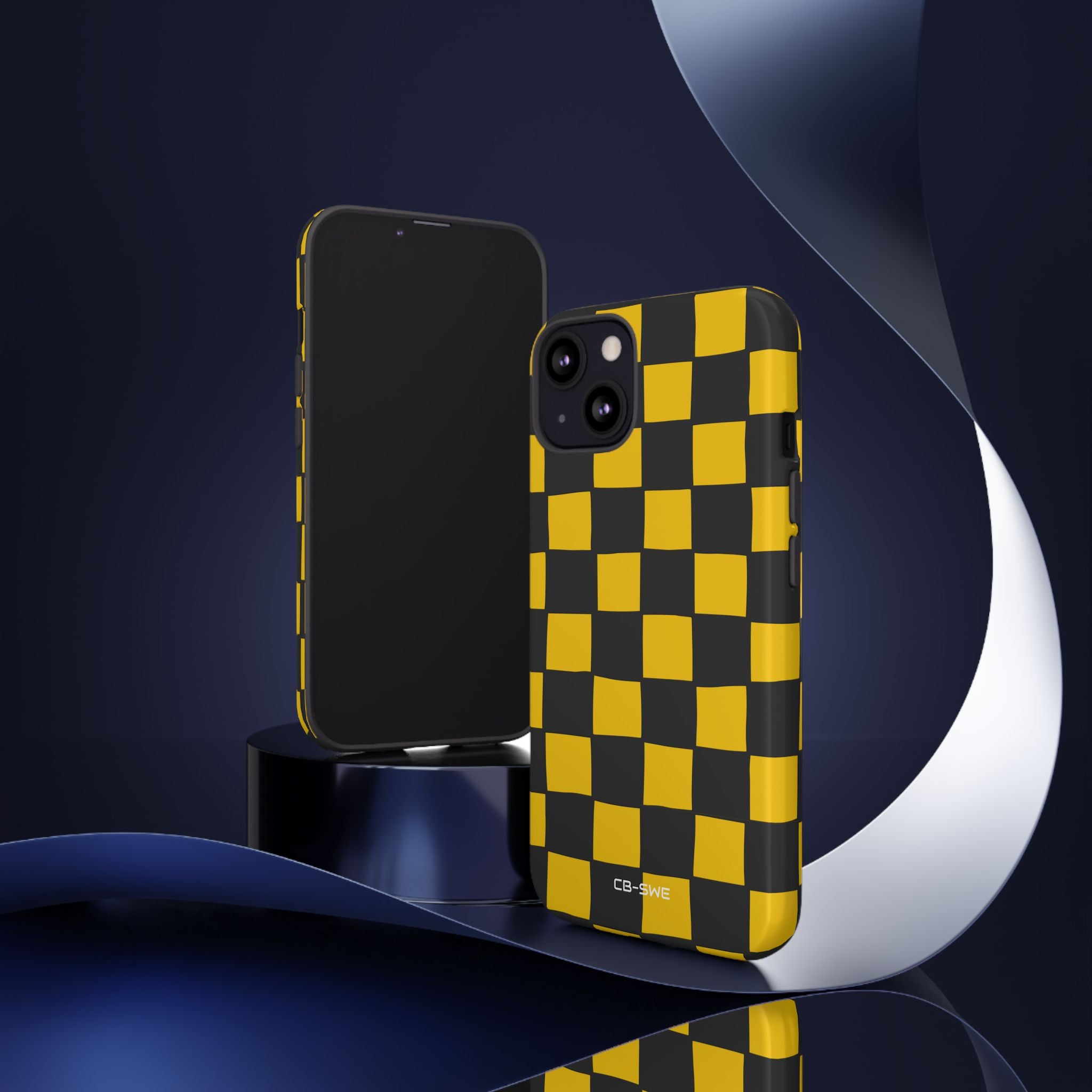 Yellow Squares Dance - iPhone Case