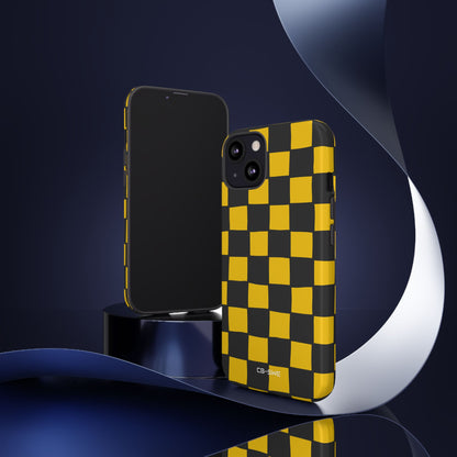 Yellow Squares Dance - iPhone Case