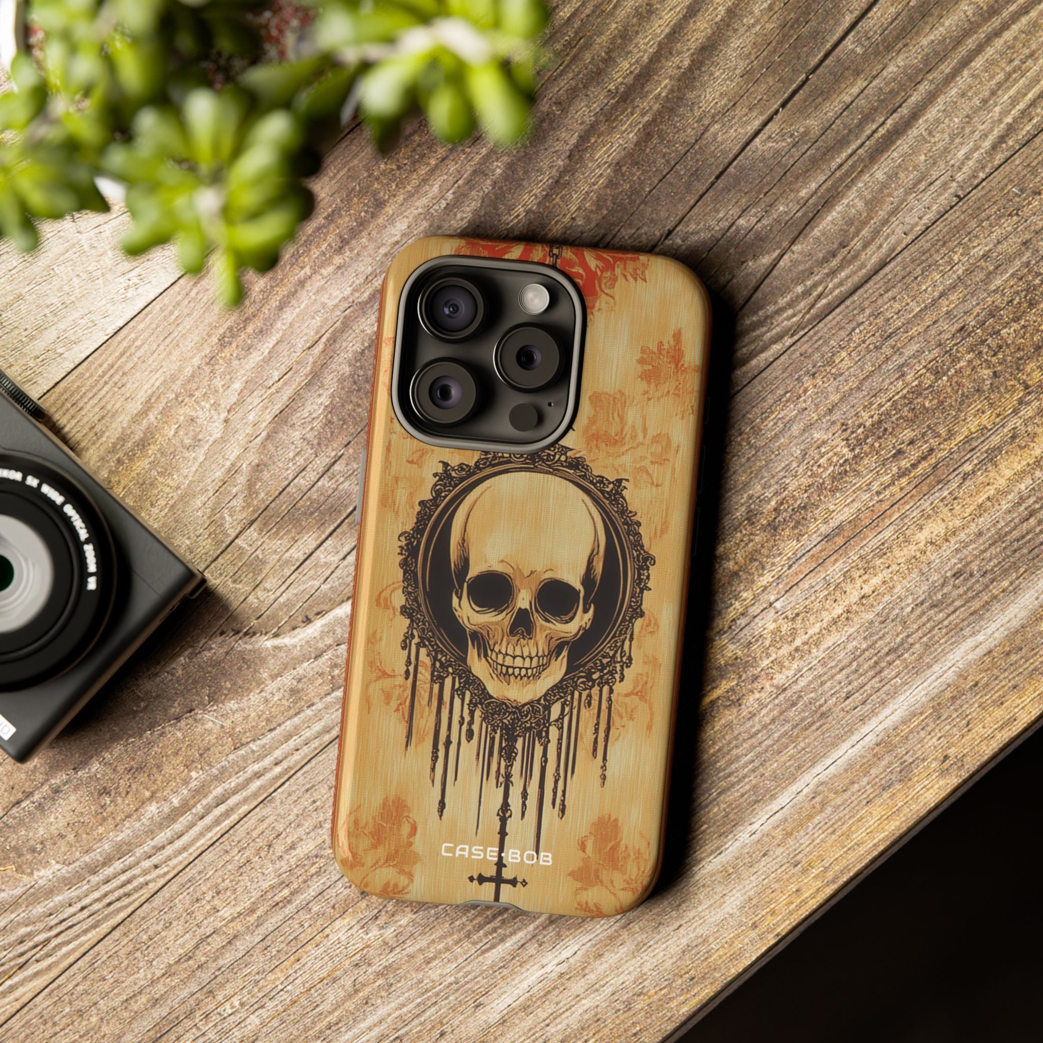Skull Pendant iPhone 15 Pro Case - Tough