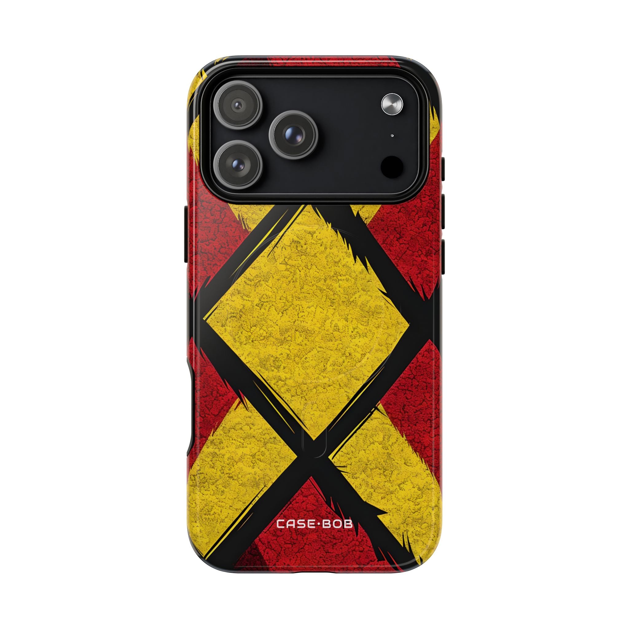 Cracked Diamond Grid iPhone 17 Pro Max - Tough+