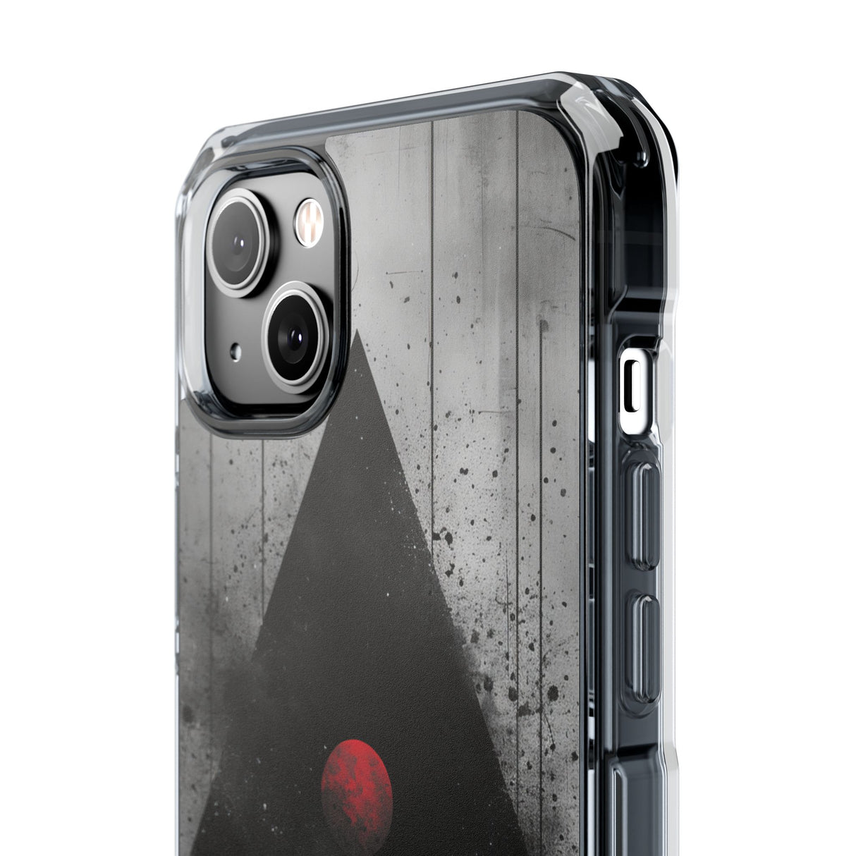 Grunge Geometry - Phone Case for iPhone (Clear Impact - Magnetic)