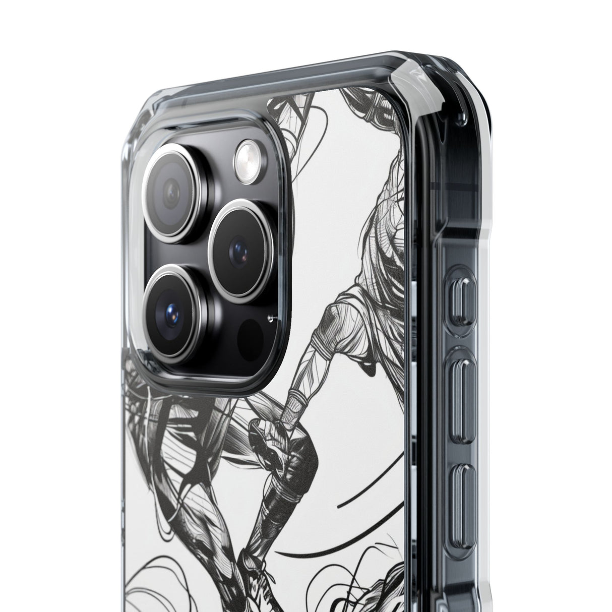 Dynamic Athletic Surrealism - Phone Case for iPhone (Clear Impact - Magnetic)