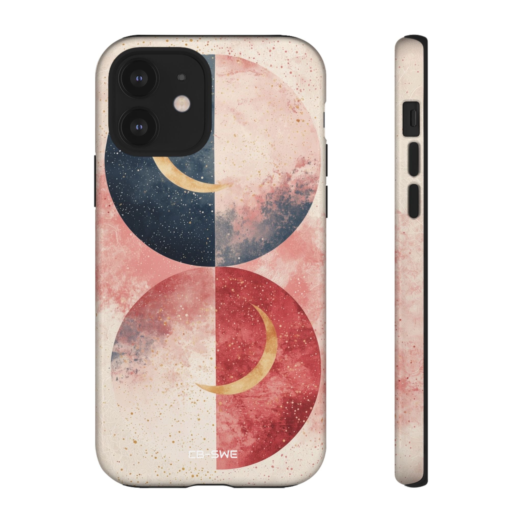 Crescents Embrace Stars - iPhone Case