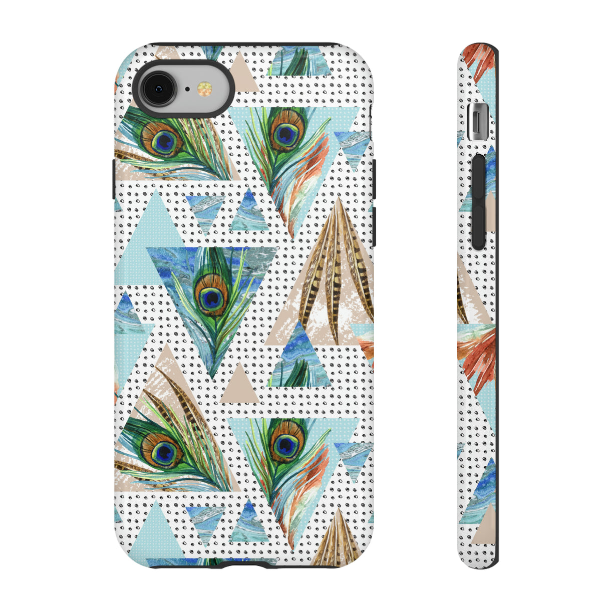 Peacock Feathers - Protective Phone Case