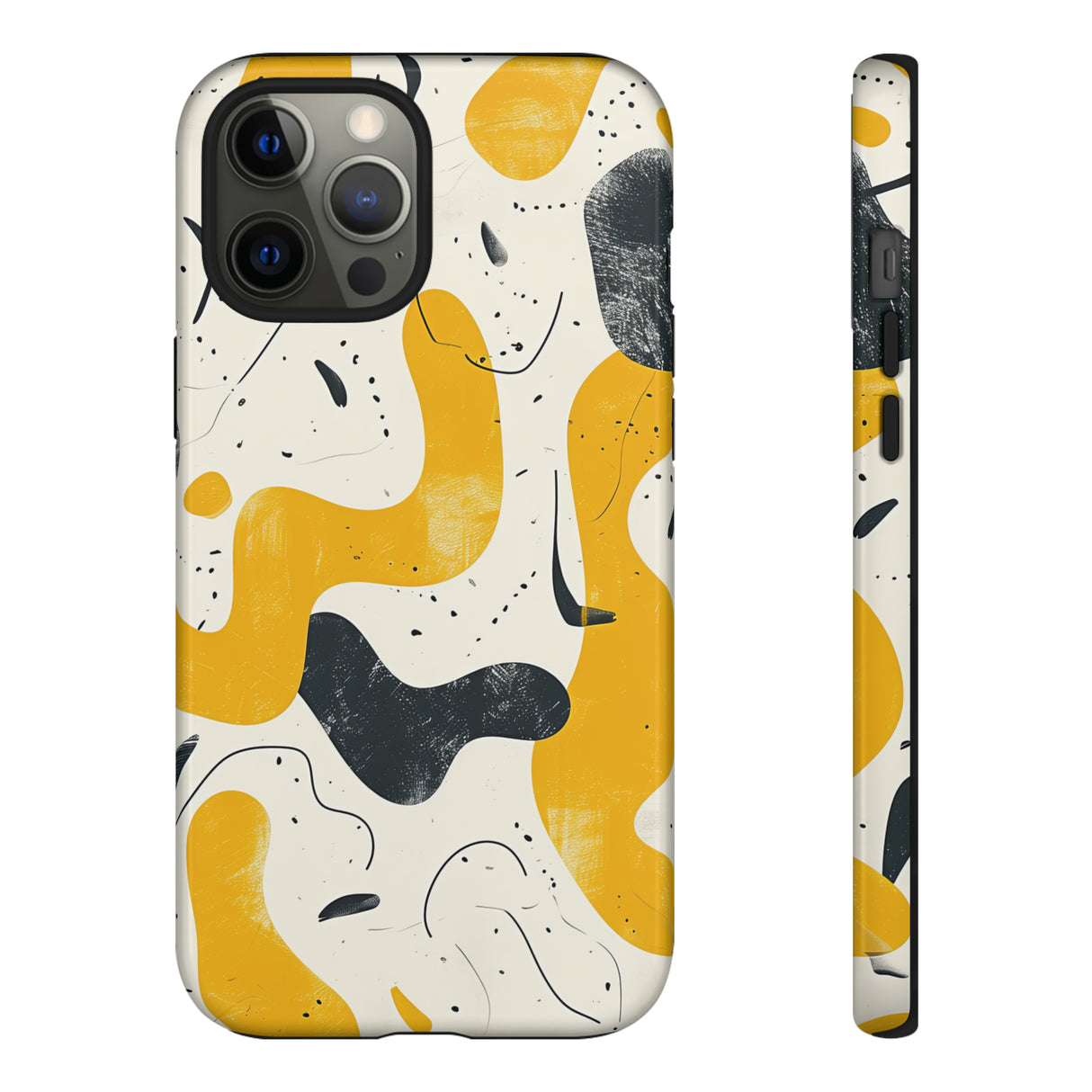 Yellow Linear Harmony - Protective Phone Case