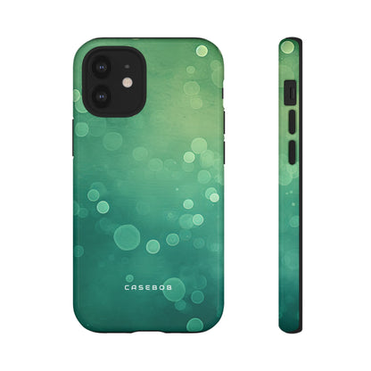 Green Dot Matrix - Protective Phone Case