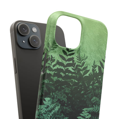 Gradient Fernscape Lush iPhone 15 - Slim Phone Case