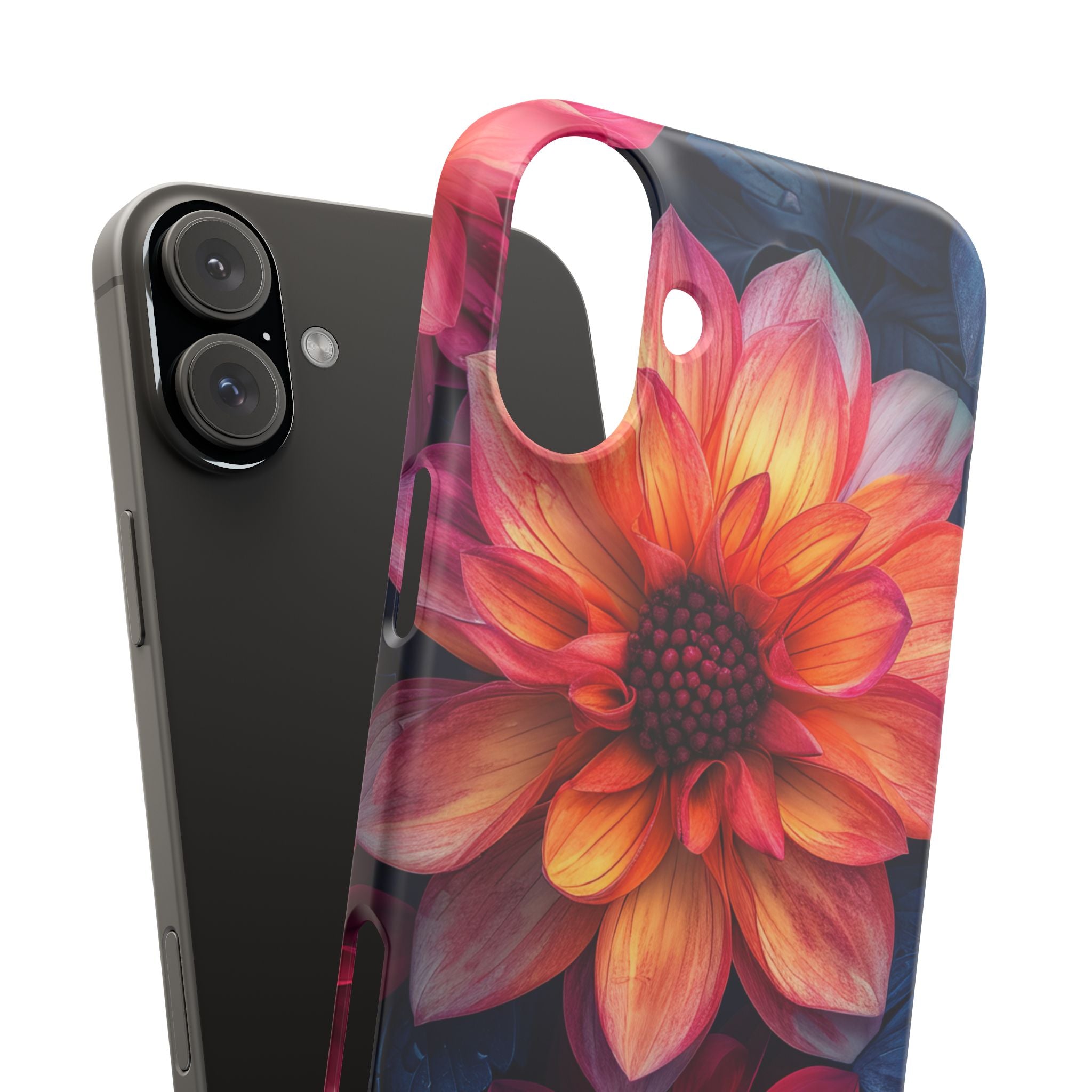 Fiery Bloom Harmony iPhone 16 - Slim Phone Case