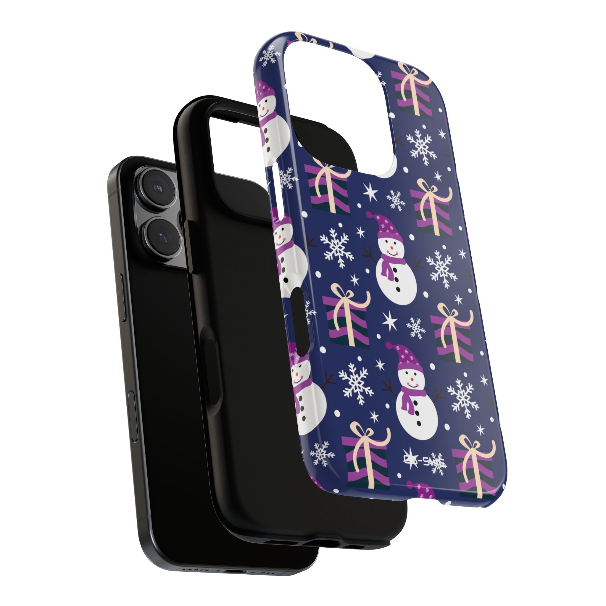 Snowmen Gift Giving - iPhone Case