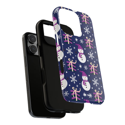 Snowmen Gift Giving - iPhone Case