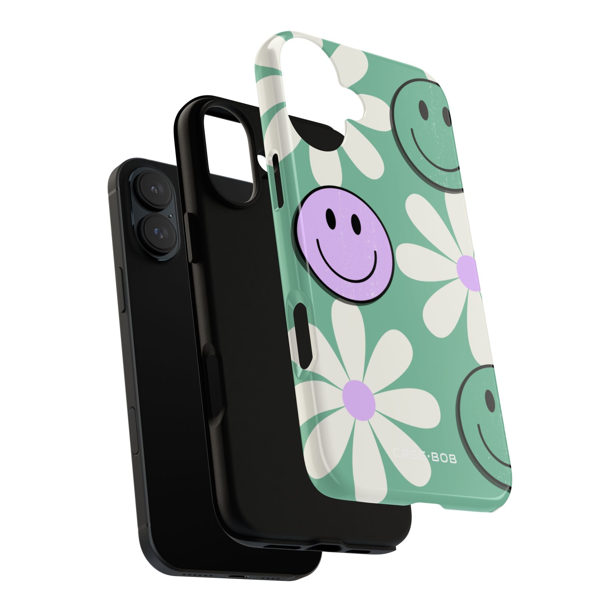 Smiley Bloom iPhone 16 Plus Case - Tough