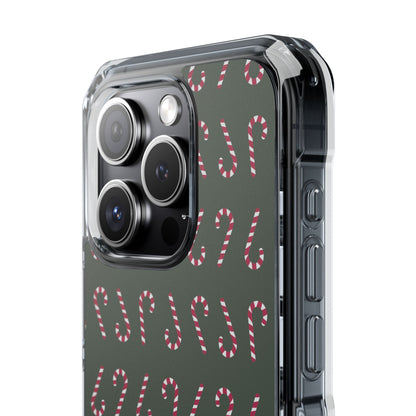 Candy Canes Aligned iPhone Case - Impact