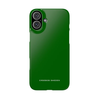 Dark Green iPhone 16 - Slim Phone Case