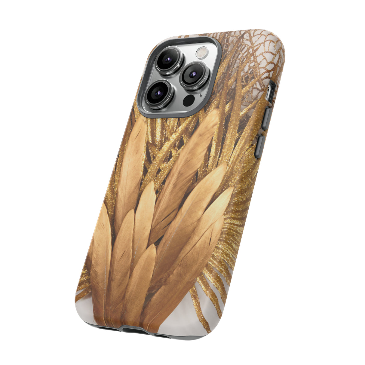 Gold Feather - Protective Phone Case