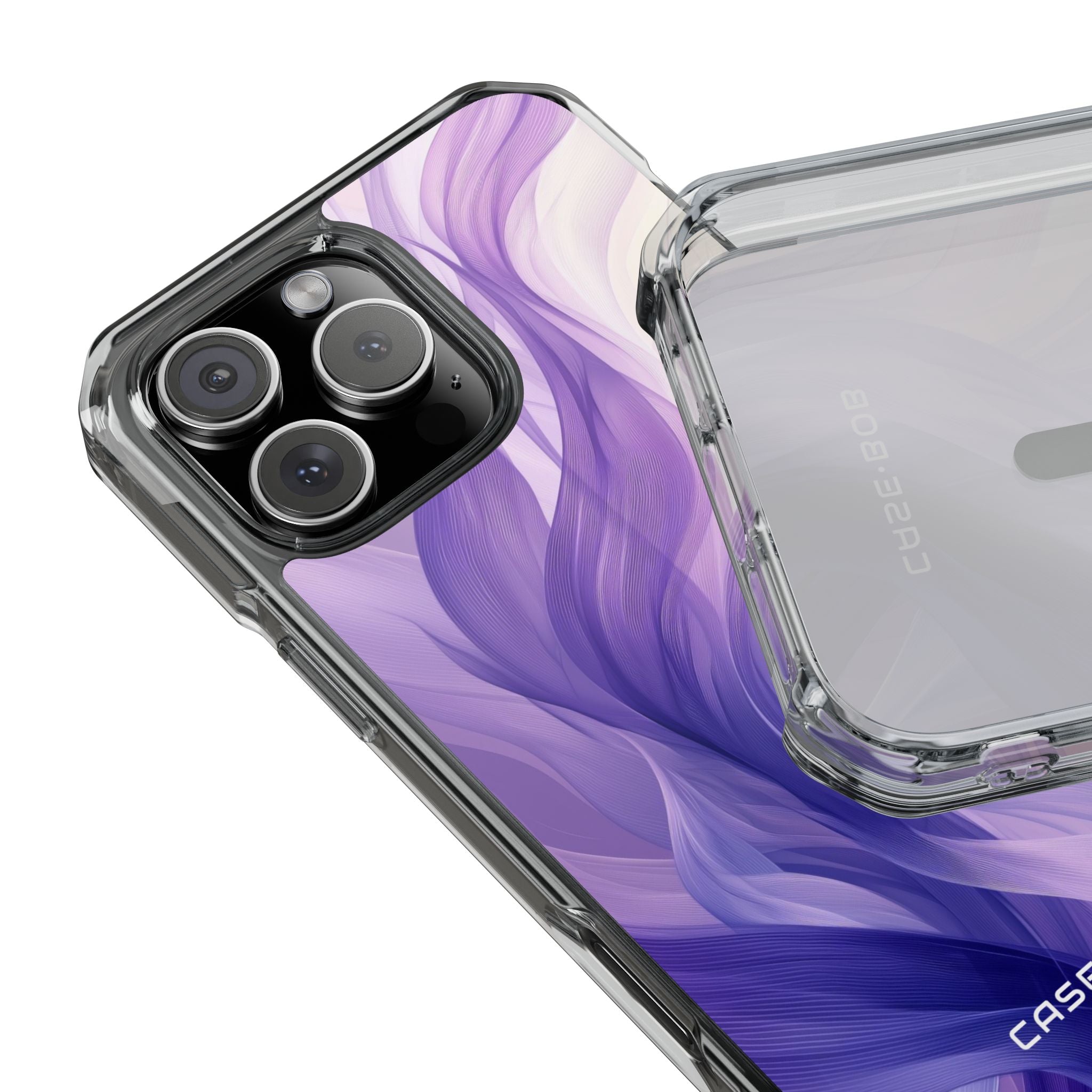 Purple Ribbon Waves iPhone 16 Pro Max Case - Impact