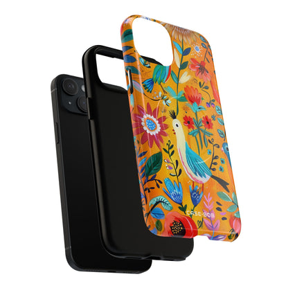 Colorful Birds Bloom iPhone 15 Plus Case - Tough+