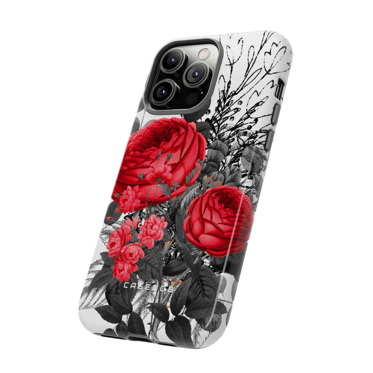 Roclops Gothic Flower - Protective Phone Case