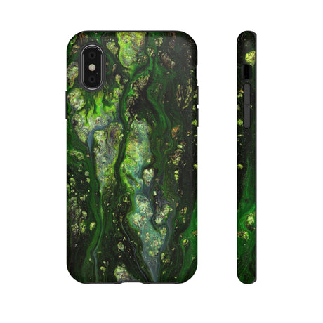 Smaragd Jewel Ink Art iPhone Case (Protective) iPhone X Matte Phone Case