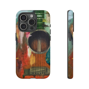 Oil painting - Guitar - Protective Phone Case