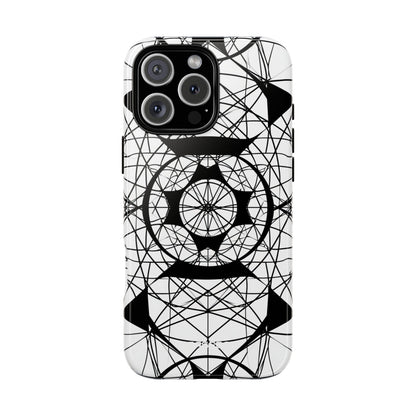 Abstract Symmetry in Black and White - for iPhone 16