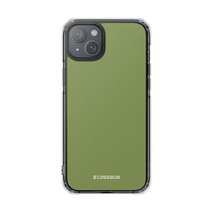 Moss Green | Phone Case for iPhone (Clear Impact Case - Magnetic)