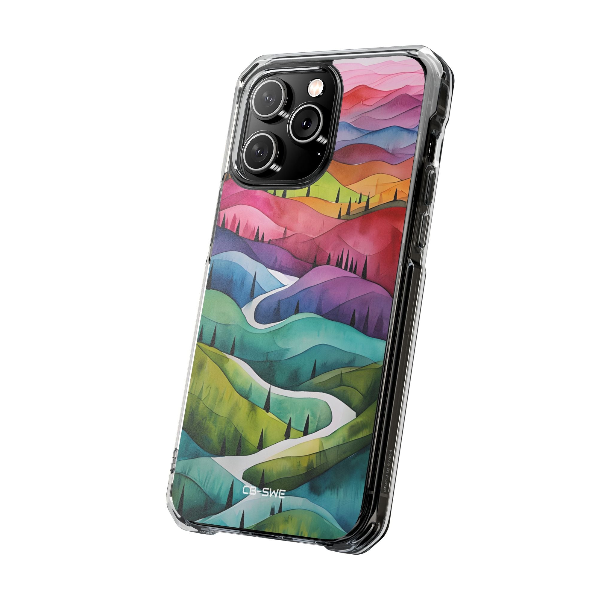 Whimsical Colorful Valleys iPhone Case - Impact