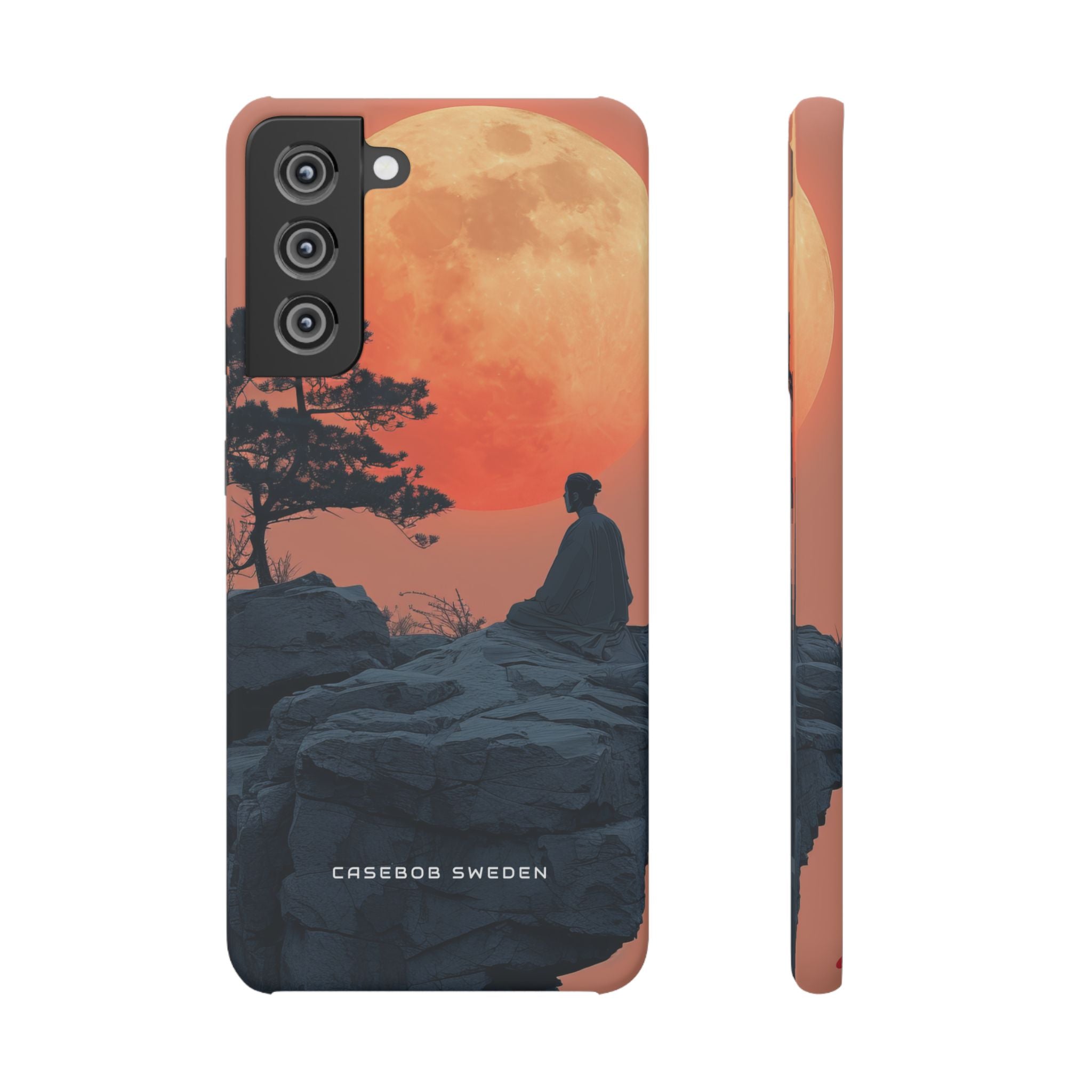 Zen Tranquility Under a Red Moon Samsung S21 - Slim Phone Case