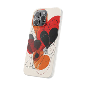 Fiery Hearts | Flexible Phone Case for iPhone