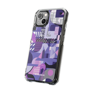 Ultra Violet Design | Handyhülle für iPhone (Clear Impact Case – magnetisch)