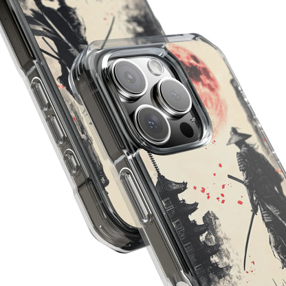 Samurai Gazes Moonward iPhone Case - Impact