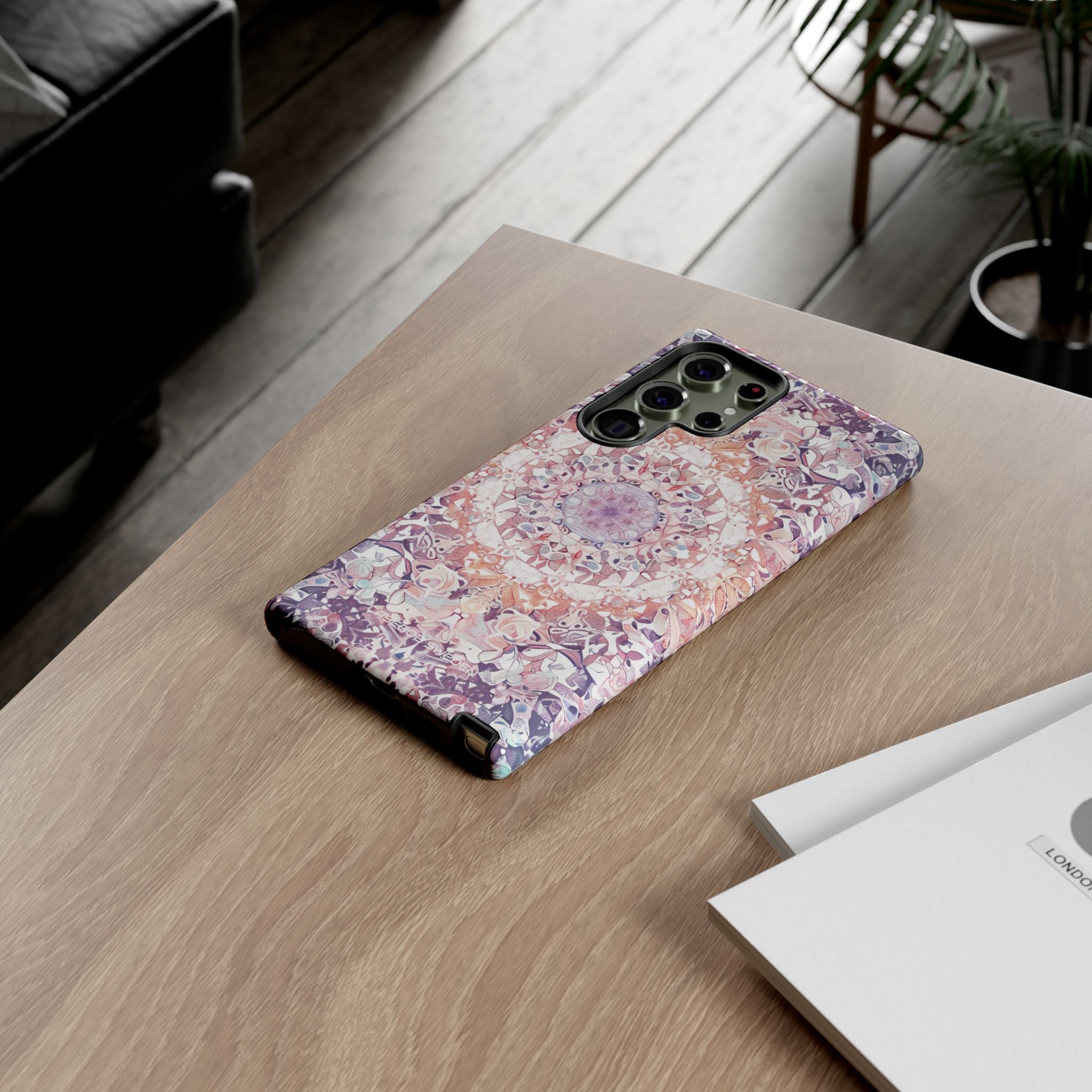 Purple Pink Mandala - Tough Samsung S23 Phone Case