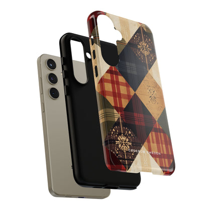 Rustic Geometric Patchwork Harmony Samsung S24 - Tough Phone Case