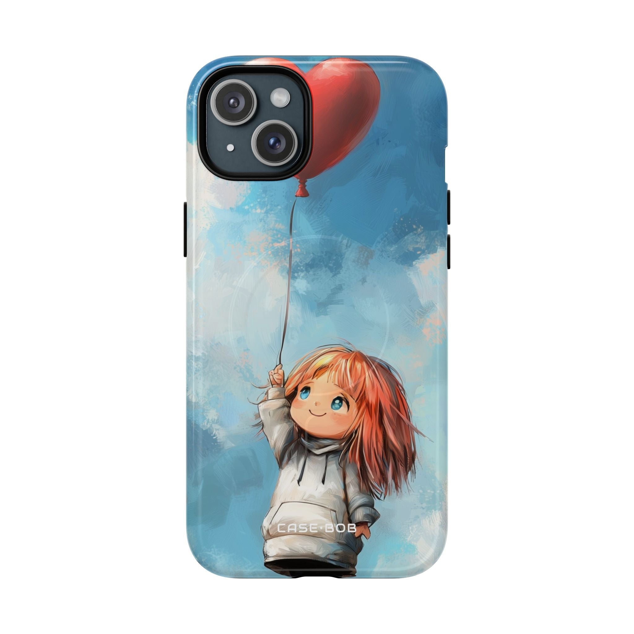Heart Balloon Whimsy iPhone 15 Plus Case - Tough+