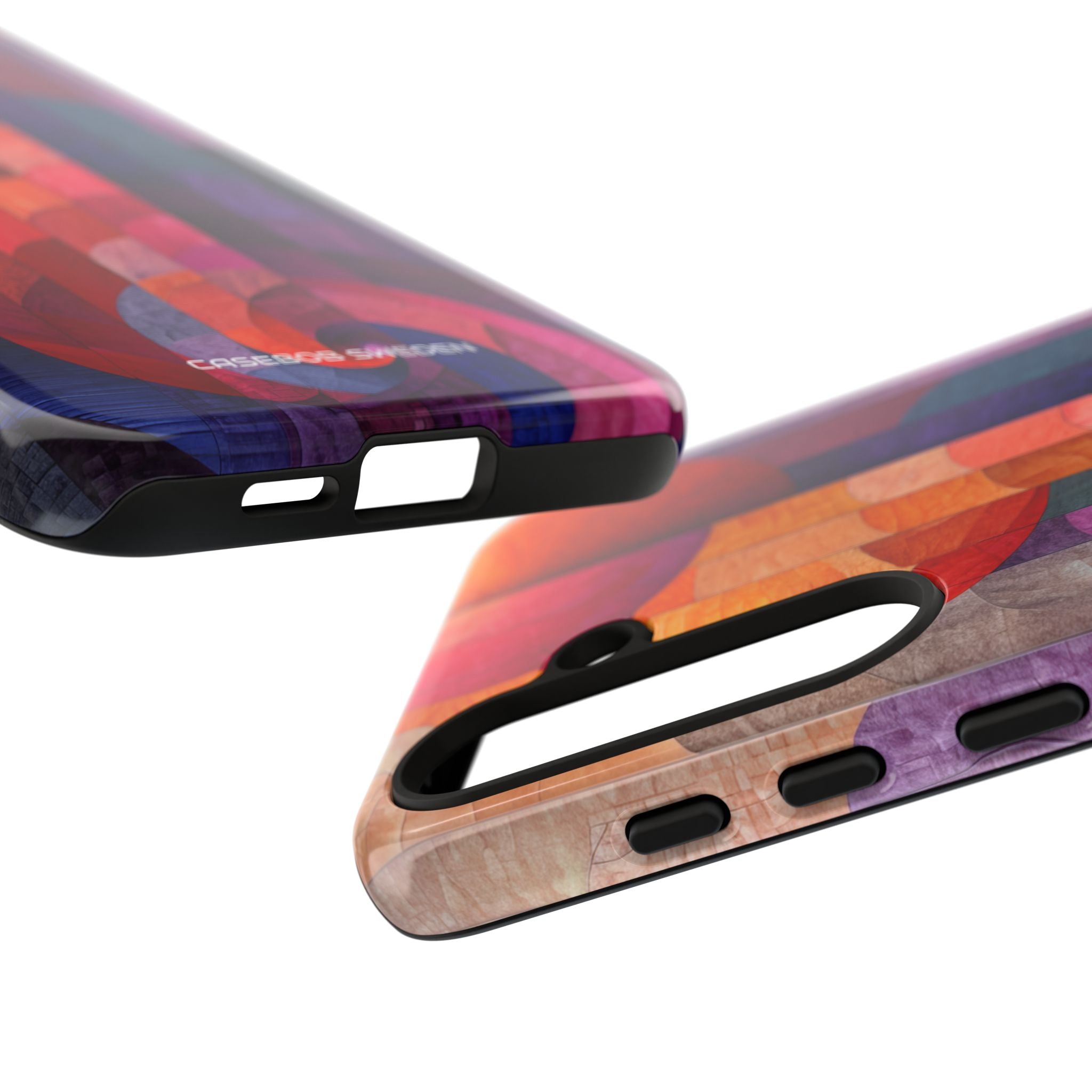 Purple Orange Abstract - Tough Samsung S24 Phone Case