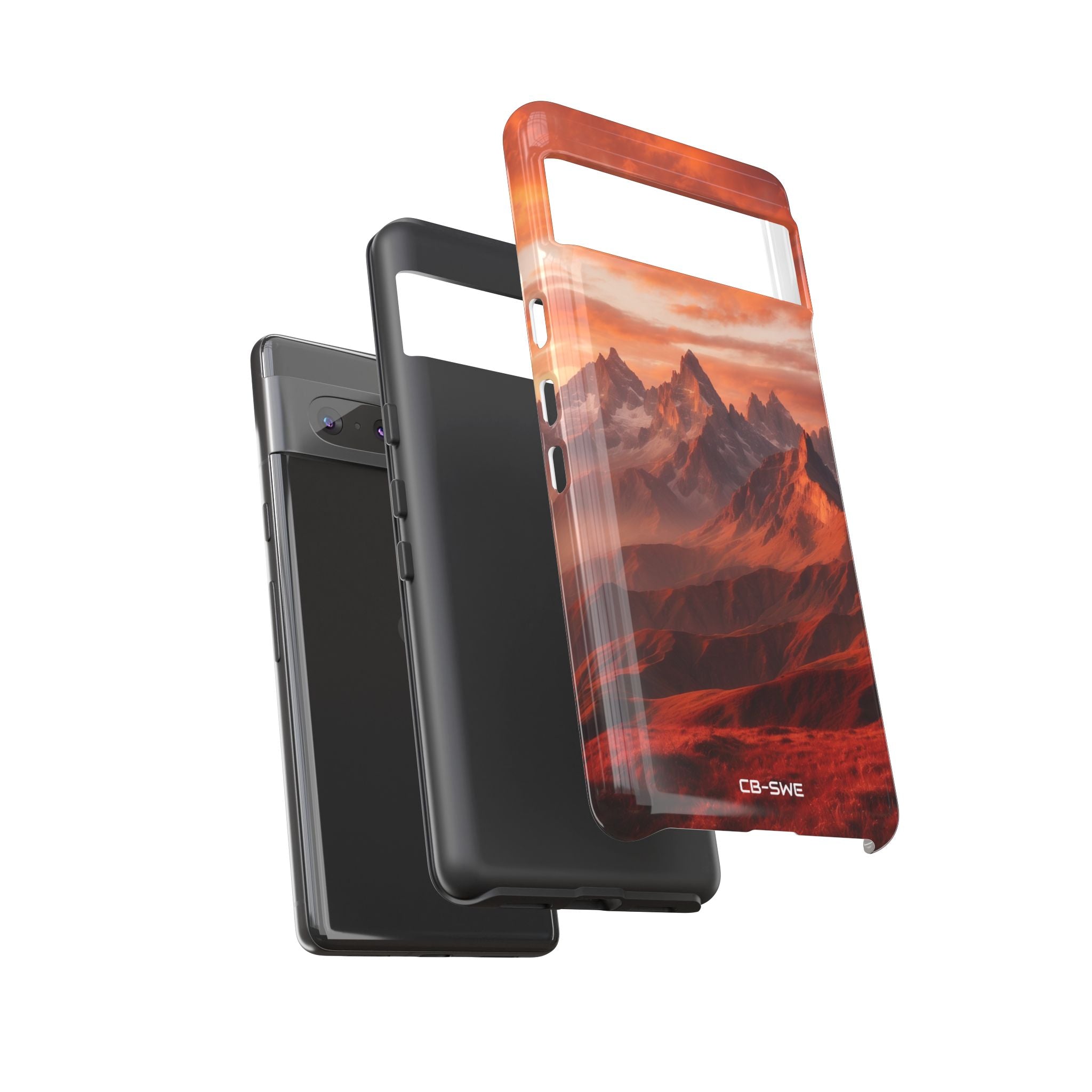Mountain Peaks Glowing - Google Pixel Case