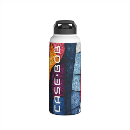 Blue Mosaic Elephant - Stainless Steel Water Bottle